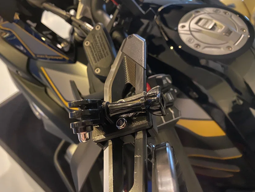 Ngàm gắn action cam lên gương BMW R1250GS (Spiegelhalter) - Image 3