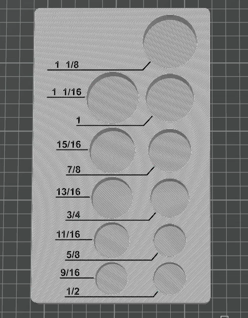 (5 biến thể set) Khay sắp xếp tuýp hệ inch 1/2" Drive, Gridfinity - Image 1