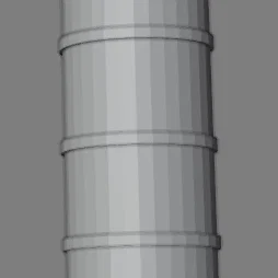 Mô hình tên lửa đẩy 3D Low Poly mini cực dễ thương cho người mới