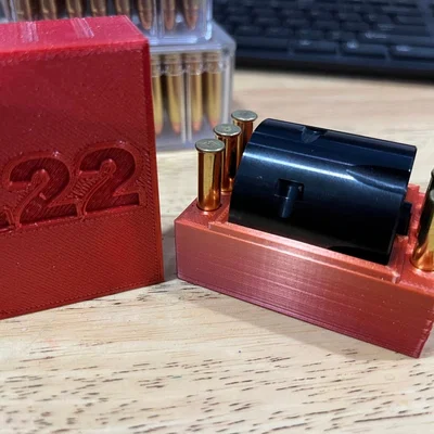 Khay đựng ổ xoay và đạn .22LR/.22Mag in 3D