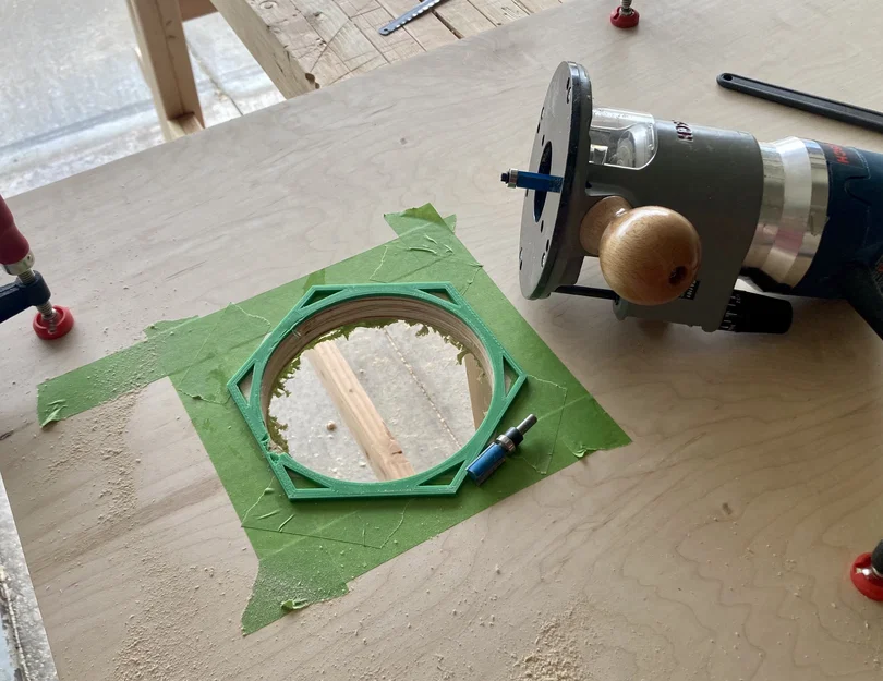 Bộ khuôn in 3D hỗ trợ khoét lỗ 6 inch cho bảng trò chơi Cornhole - Image 1