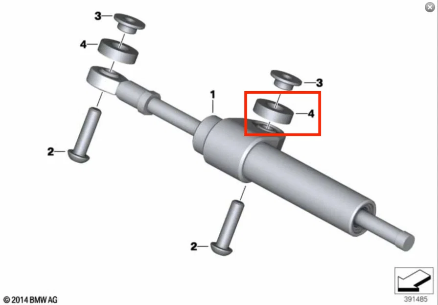 Vòng đệm giảm chấn (damper ring) tạm thời cho BMW R1200r K53 - Image 1
