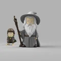 Mô hình 3D Mini Gandalf Chibi cực dễ thương cho fan LOTR - Thumbnail 1