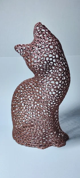 Mô hình mèo trang trí dạng lưới (Wireframe Cat) in 3D đẹp mắt - Image 1