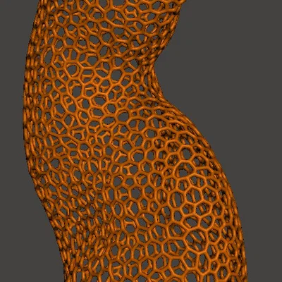 Mô hình mèo trang trí dạng lưới (Wireframe Cat) in 3D đẹp mắt
