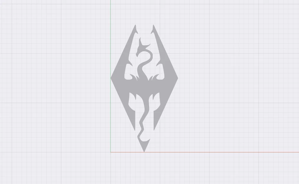 Mô hình logo Skyrim 3D cực chất cho góc gaming - Image 2