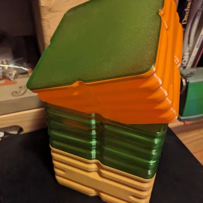 Nắp đậy Vase Mode cho hộp lưu trữ xếp chồng - Phụ kiện 3D hữu ích