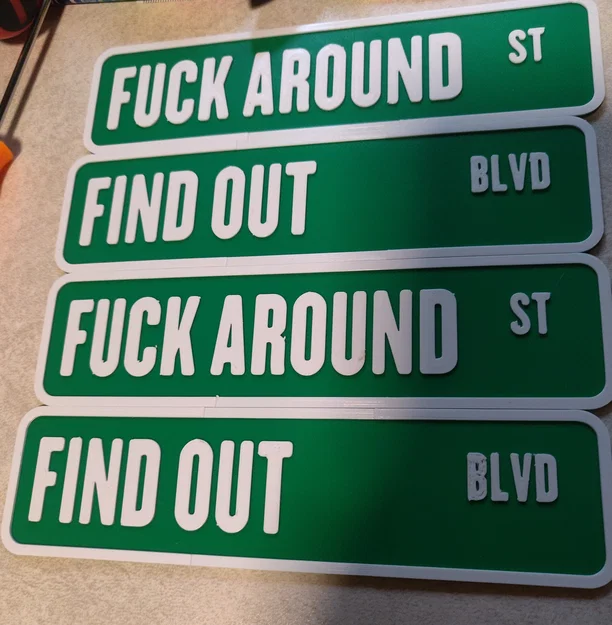Bảng hiệu đường phố “Funk Around and Find Out” - Image 4