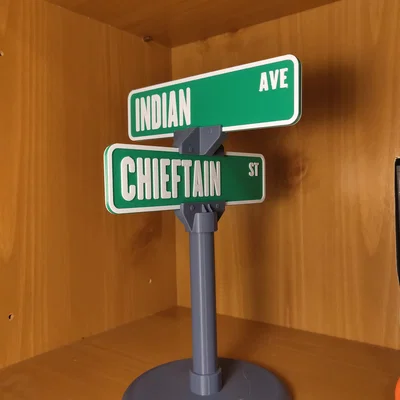 Mô hình biển báo Indian Chieftain in 3D trang trí garage cực chất