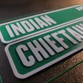 Mô hình biển báo Indian Chieftain in 3D trang trí garage cực chất - Thumbnail 2