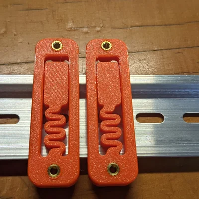 Ngàm gắn DIN Rail hỗ trợ ốc cấy M3 (M3 Threaded Inserts) chắc chắn