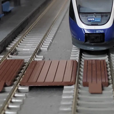 Lối băng qua đường ray – ván lót 1:87 (HO scale)