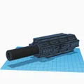 Nòng giảm thanh mở rộng cho súng Nerf - Phụ kiện tùy biến 3D - Thumbnail 2
