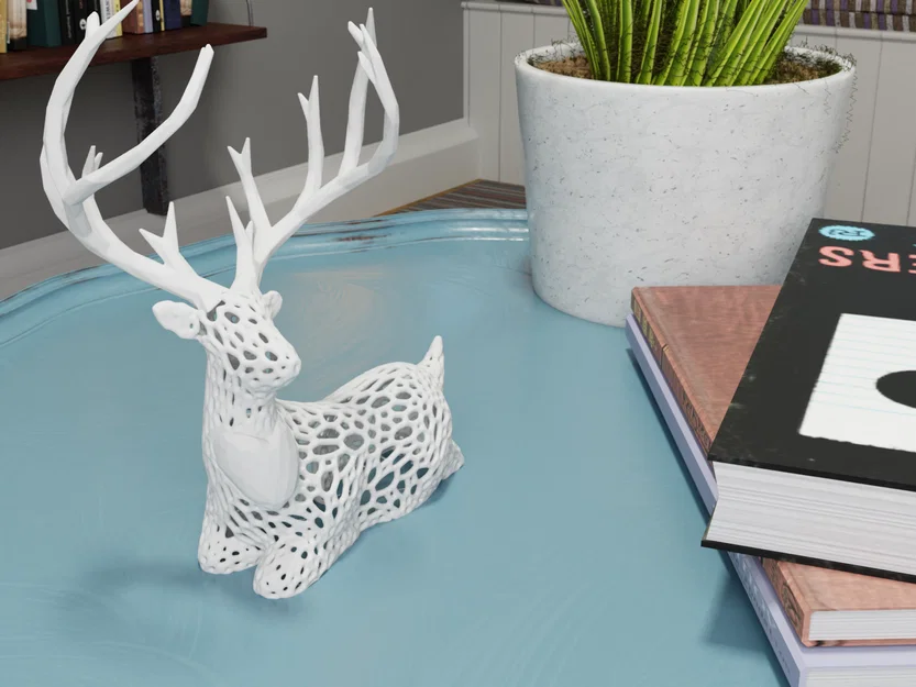 Voronoi Deer of Love – Hươu Voronoi Tình Yêu - Image 1