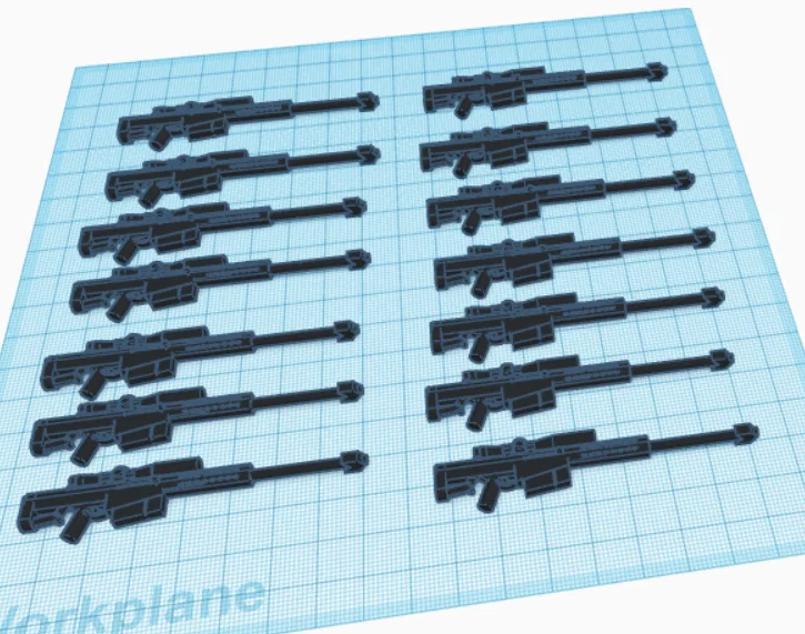 Mô hình súng trường bắn tỉa phong cách Lego (14 cái) - In 3D nhanh - Image 1