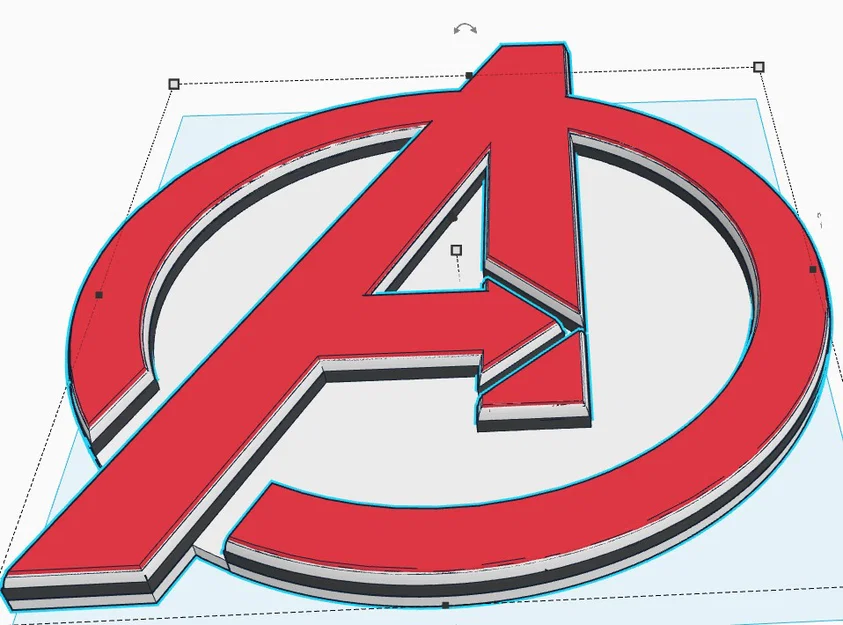 Mô hình Logo Avengers 3D đa sắc (Multi-color) cực chất cho fan Marvel - Image 2