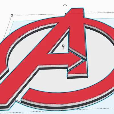 Mô hình Logo Avengers 3D đa sắc (Multi-color) cực chất cho fan Marvel