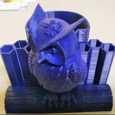 Ống cắm bút hình cú mèo dễ thương - Mô hình in 3D trang trí bàn làm việc