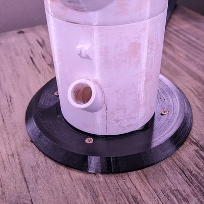 Đế Tháp Thủy Canh Thoát Nước & Chống Tràn (Hydroponic Tower Base Water Drain Overflow)