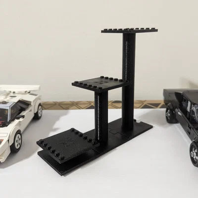 Kệ trưng bày Modular cho Lego Speed Champions (Parameterized)