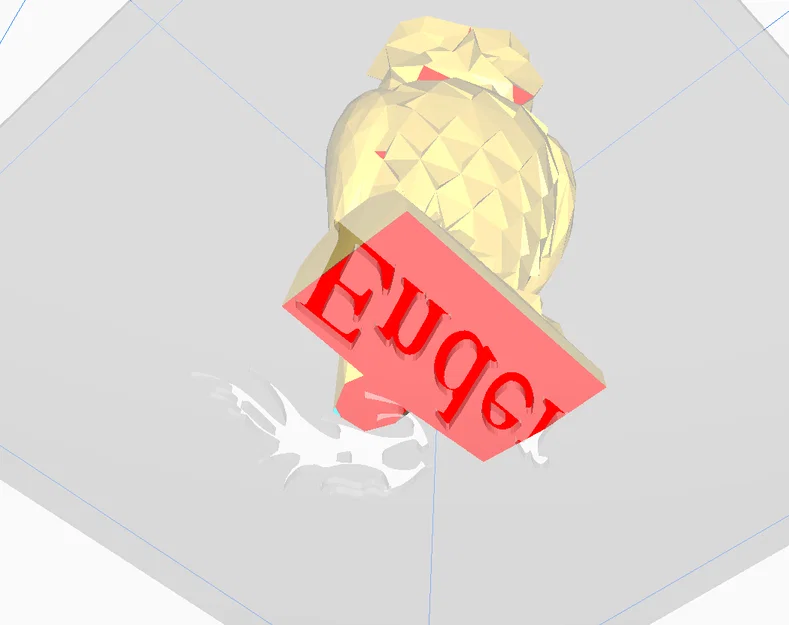 Mô hình Cú Mèo Low Poly in 3D độc đáo, đáy phẳng dễ in - Image 3