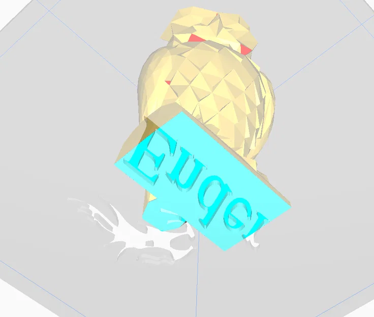 Mô hình Cú Mèo Low Poly in 3D độc đáo, đáy phẳng dễ in - Image 4