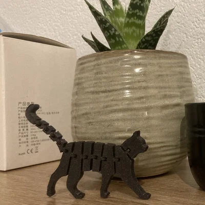 Mô hình mèo Flexi Cat in 3D linh hoạt, không cần support