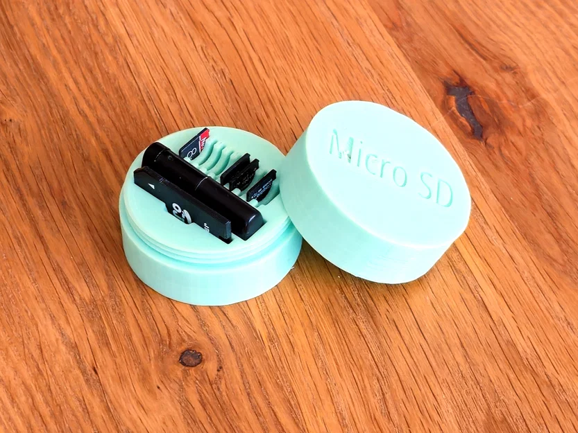 Hộp đựng thẻ nhớ Micro SD và đầu đọc USB thiết kế in 3D - Image 1