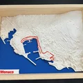 Mô hình 3D địa hình đường đua F1 Monaco trang trí độc đáo - Thumbnail 1