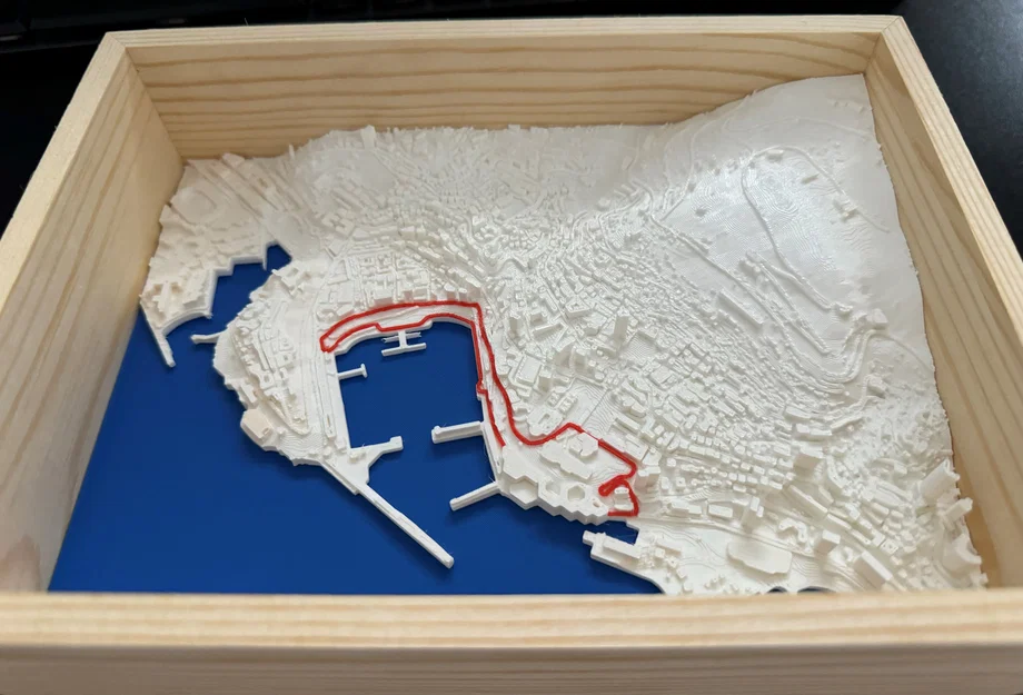 Mô hình 3D địa hình đường đua F1 Monaco trang trí độc đáo - Image 2