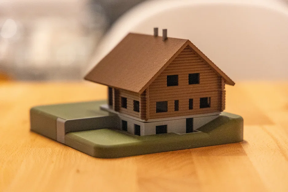 Mô hình nhà gỗ phong cách Canada (Blockhaus) - Mẫu 3D đẹp - Image 1