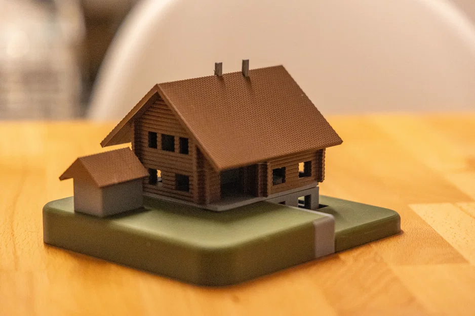 Mô hình nhà gỗ phong cách Canada (Blockhaus) - Mẫu 3D đẹp - Image 3