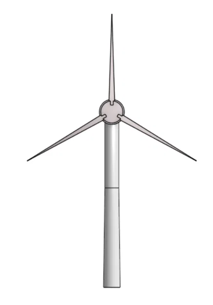 Mô hình tua-bin gió mini xoay được (Windmill Spinnable) in 3D - Image 1