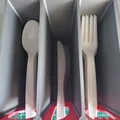 Bộ Hộp Nhả Dao Muỗng Nĩa Nhựa Dạng Mỏng (Slim Plastic Utensil Dispenser Collection) - Thumbnail 3