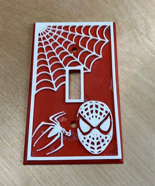 Ốp che ổ cắm điện Spiderman - Phụ kiện trang trí 3D độc lạ - Image 2