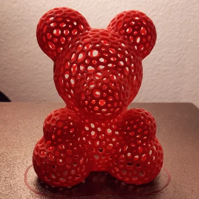 Mô hình chú gấu Voronoi in 3D nghệ thuật cực đẹp