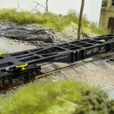 Toa container H0 sggmrss 90 (container car/wagen 90ft)