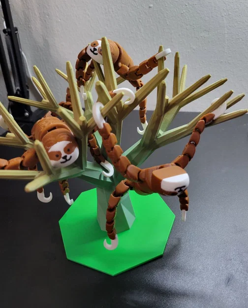 Mô hình chú lười linh hoạt Flexi-Sloth in 3D đa sắc màu - Image 2