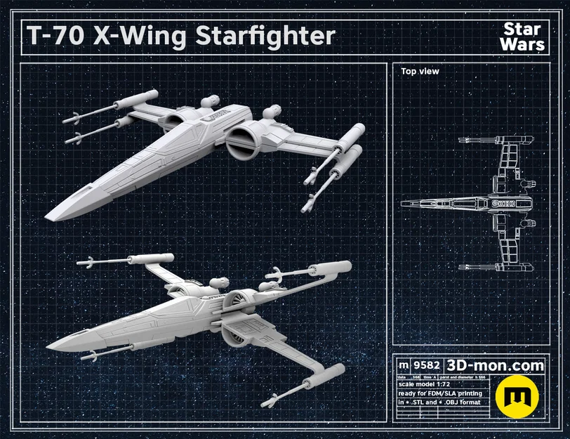 T-70 X-Wing Starfighter - Phi thuyền Star Wars - Image 2