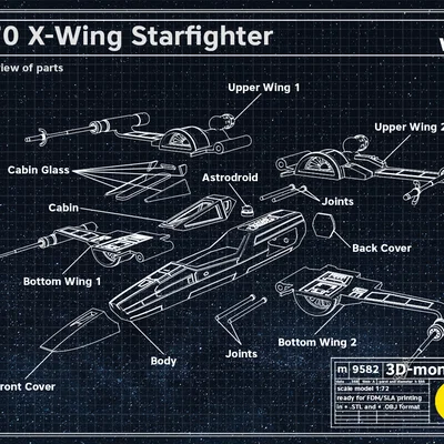 T-70 X-Wing Starfighter - Phi thuyền Star Wars