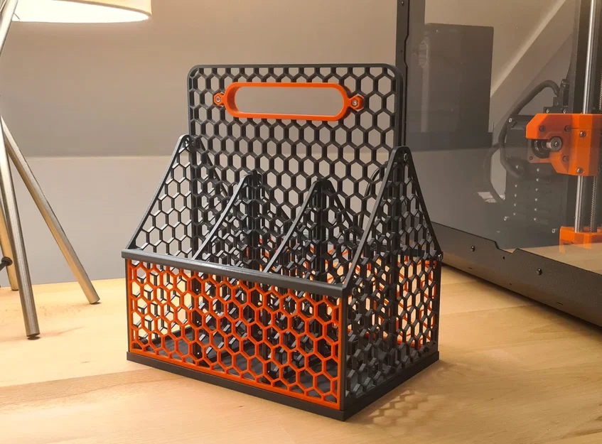 Giỏ đựng đồ Hexagon Crate 6x 0.5L - Thiết kế 3D hiện đại, tiện dụng - Image 1