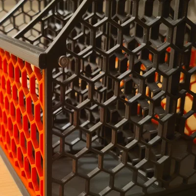 Giỏ đựng đồ Hexagon Crate 6x 0.5L - Thiết kế 3D hiện đại, tiện dụng