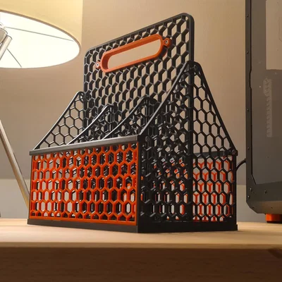 Giỏ đựng đồ Hexagon Crate 6x 0.5L - Thiết kế 3D hiện đại, tiện dụng