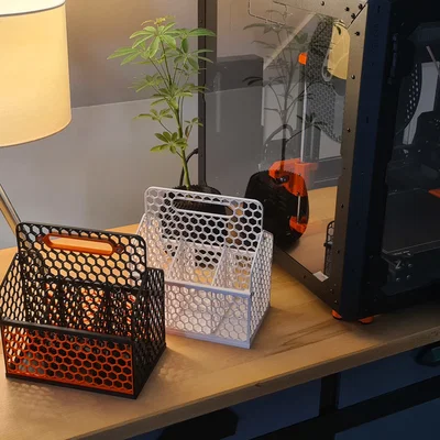 Khay Đựng Đồ Hexagon Crate Đa Năng In 3D Độc Đáo