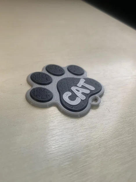 Móc khóa dấu chân chó / mèo - Image 2