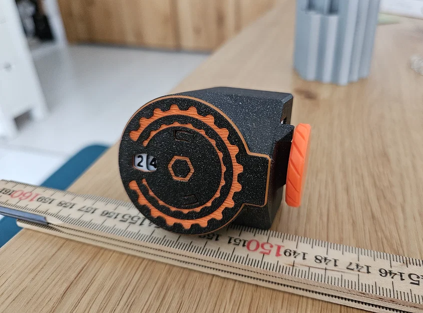 Click Counter – Bộ đếm cơ khí 00–99 in 3D (7 chi tiết, không cần supports) - Image 3