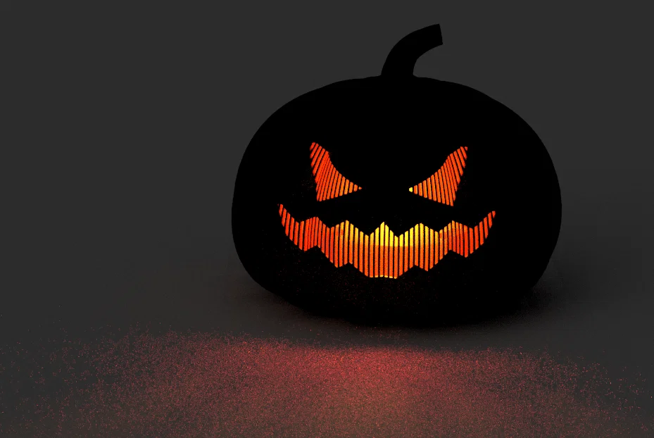 Nắp Bí Ngô Hai Mặt cho Đèn Tea Light (Two faced pumpkin tea light) - Image 2