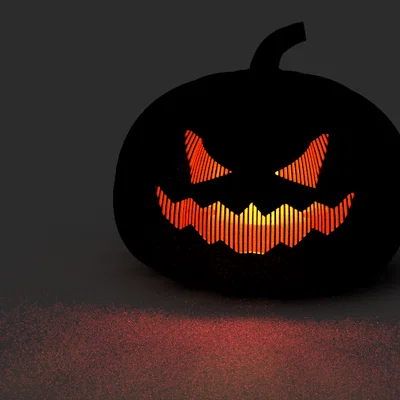 Nắp Bí Ngô Hai Mặt cho Đèn Tea Light (Two faced pumpkin tea light)