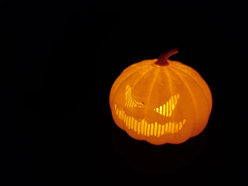 Nắp Bí Ngô Hai Mặt cho Đèn Tea Light (Two faced pumpkin tea light) - Image 4