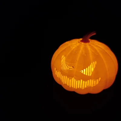 Nắp Bí Ngô Hai Mặt cho Đèn Tea Light (Two faced pumpkin tea light)